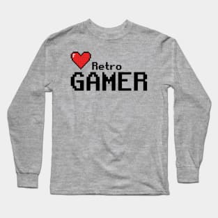 8 Bit Old School Gamer 16 Bit Gaming Retro Vintage Long Sleeve T-Shirt